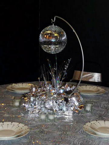 disco themed centerpieces