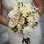 Bridal bouquet - Sahara roses, taupe dahlias, blushing bride, white freesia, seeded euc
