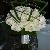 White Roses Bridal Bouquet with bear grass loops and horsetail rush