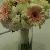 bridal bouquet - white peonies and light pink gerbera daisies and freesia.