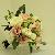 White and Light pink Roses, green lisianthus with seeded Euculyptus greens, Handtied Bouquet